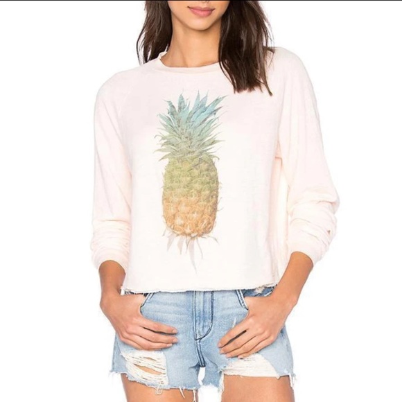 Wildfox Tops - WILDFOX Rainbow Pineapple Sweater